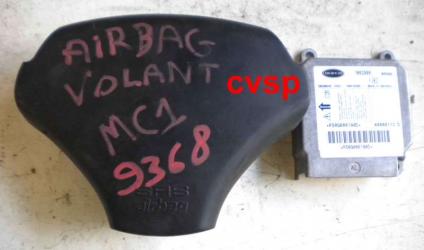 Airbag volant avec le calculateur Microcar Mc1 Microcar 9368         piece voiture sans permis