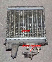 Radiateur de chauffage avec robinet Bellier Divane 1 (moteur Yanmar) Bellier .3762(3H15)         piece voiture sans permis