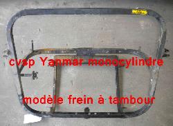 Berceau moteur Yanmar monocylindre frein  tambour Microcar Lyra Microcar 3400 (2L19)         piece voiture sans permis