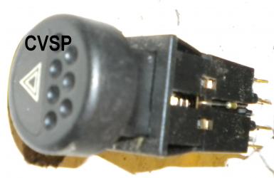 Interrupteur de feu de dtresse Microcar Virgo 2 Microcar 2531 (2b17)         piece voiture sans permis